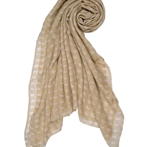 Skogen Tuch mit Hirschmotiv, Beige Direktkauf